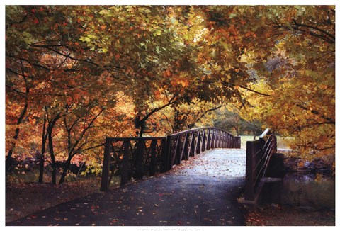 Framed Autumn Overpass Print