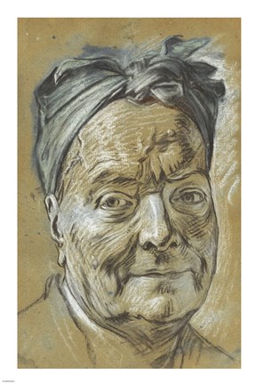 Framed Portrait of Louis de Silvestre Print
