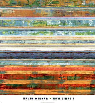 Framed New Lines 1 Print