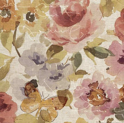 Framed Romantic Poem II Print