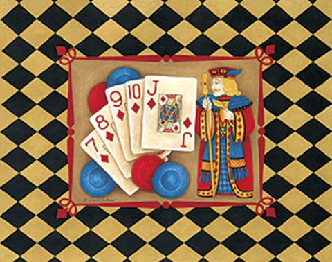 Framed Straight Flush Print