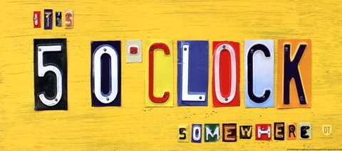 Framed It's 5 O'Clock Somewhere Print