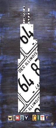 Framed Windy City Building Print