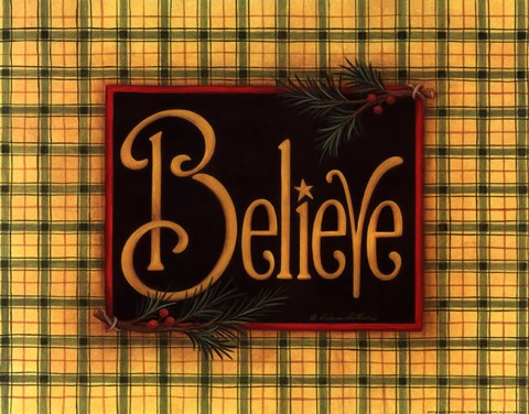 Framed Believe Print