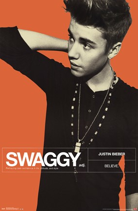 Framed Justin Bieber - Swaggy Print