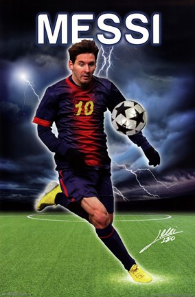 Framed Messi Print