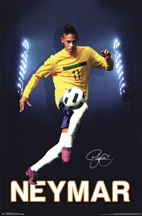 Framed Neymar Print