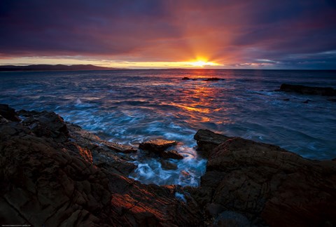 Framed Bastion Point Print