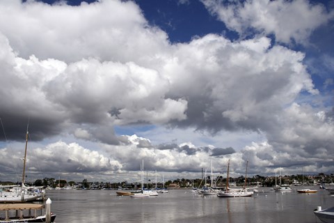 Framed Newport Storm 1 Print