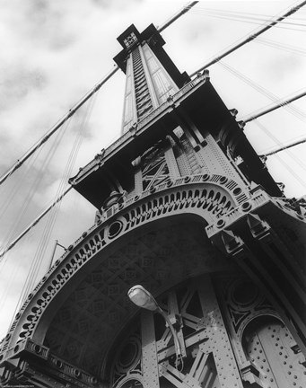 Framed Manhattan Bridge Detail Print