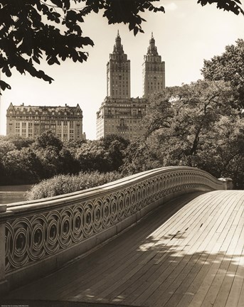 Framed Bow Bridge NYC Print