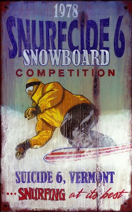 Framed Snowboard Print