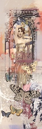 Framed Urban Butterflies I Print