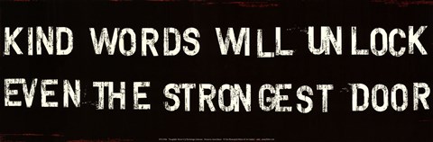 Framed Thoughtful Words II Print