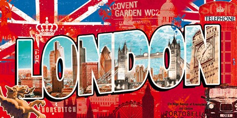 Framed London Story Print