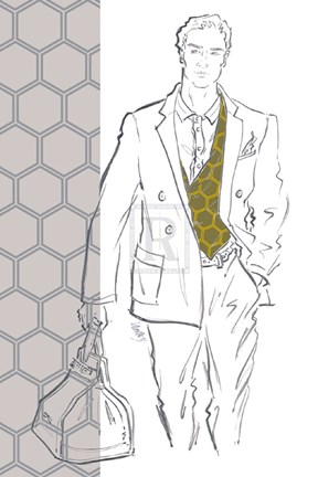 Framed Around Town III Print