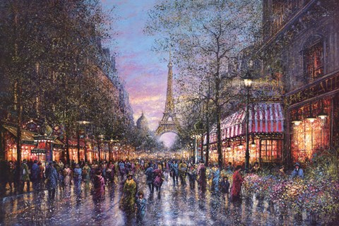 Framed La Tour Eiffel Print