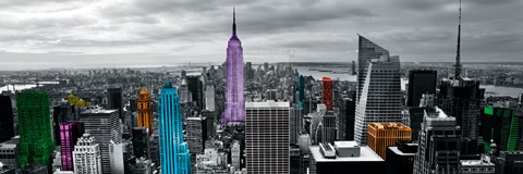 Framed Neon City II Print