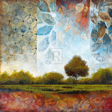 Framed Silver Skies II Print