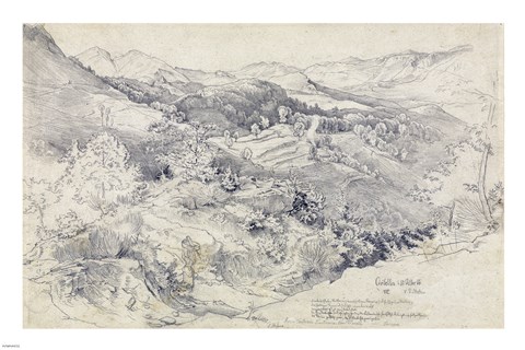 Framed View from Civitella Print