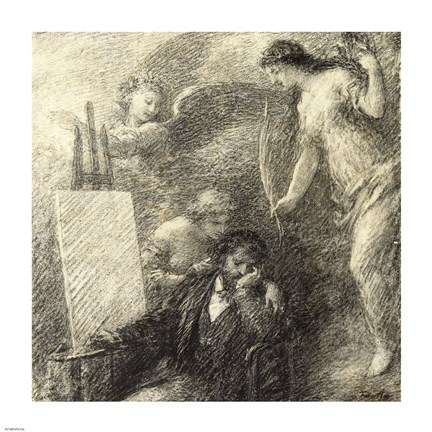 Framed Discouraged Artist Print