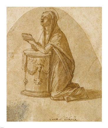 Framed Virgin Annunciate Print