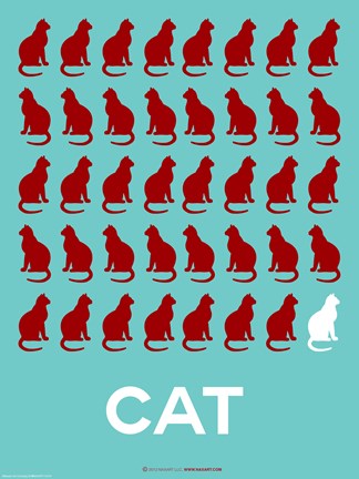 Framed Cat Poster Print