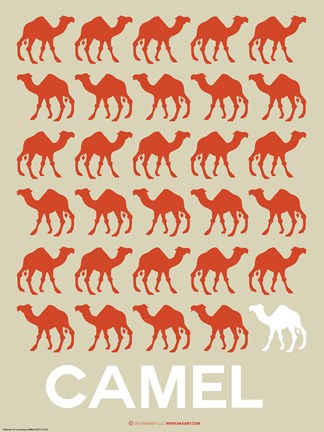 Framed Camel Poster Print
