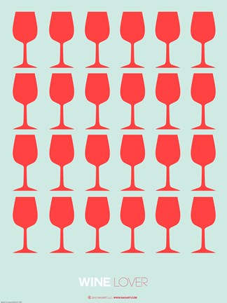 Framed Wine Lover Red Print