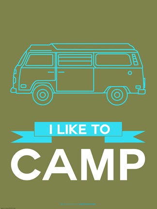 Framed I Like To Camp 3 Print
