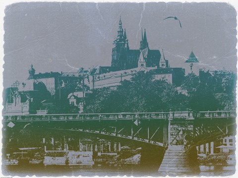 Framed Castillo de Praga Print