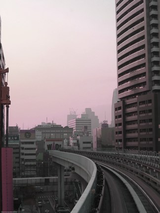 Framed Tokyo Train Ride 6 Print