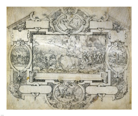 Framed Destruction of Pharoah&#39;s Army Print