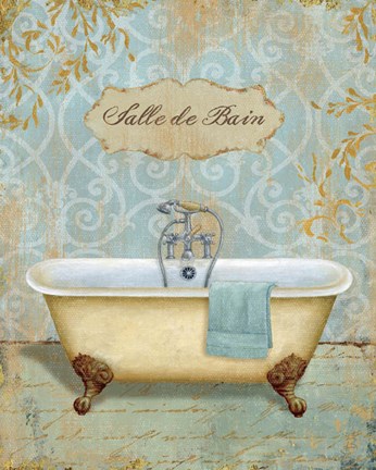 Framed Salle de Bain I Print