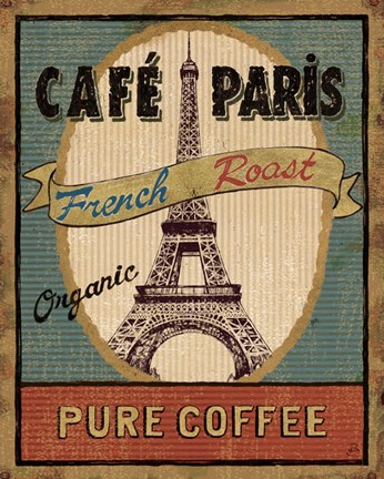 Framed Coffee Blend Label II Print