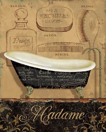 Framed Bain de Madame Print