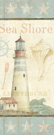 Framed Coastal Shells I Print