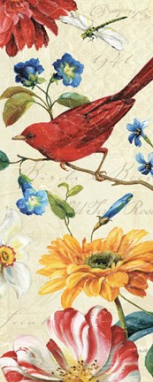 Framed Rainbow Garden VII Print