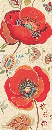 Framed Moroccan Red Light II Print