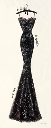 Framed Couture Noir Original IV Print