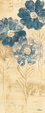 Framed Daisy Trio I Print