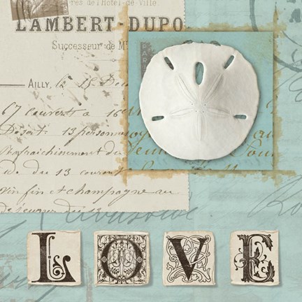 Framed Beach Journal I Print