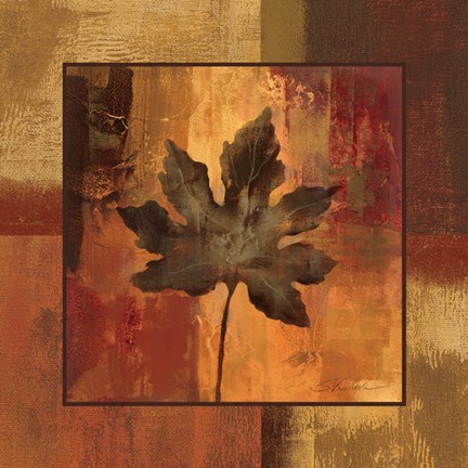 Framed October Leaf I Print