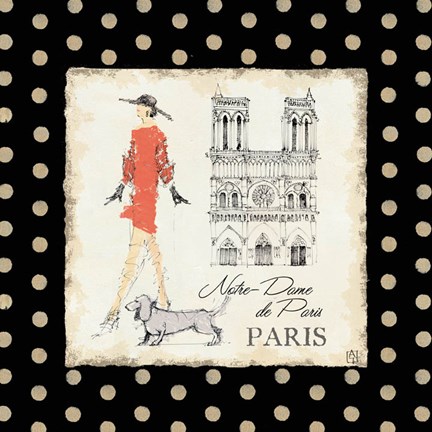 Framed Ladies in Paris IV Print