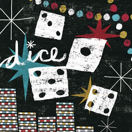 Framed Vegas - Dice Print