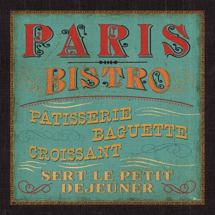 Framed Lunchtime in Color I Print