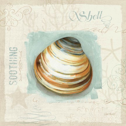 Framed Coastal Jewels III Print