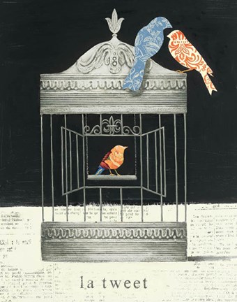 Framed La Tweet Print