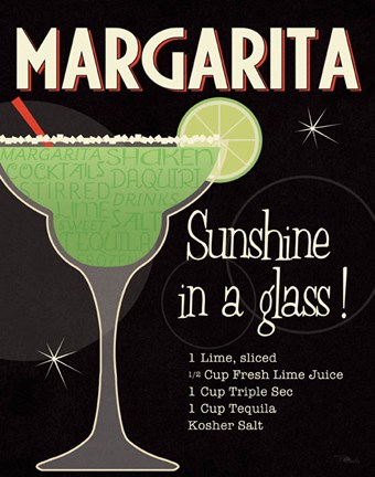 Framed Cocktail Hour I Print