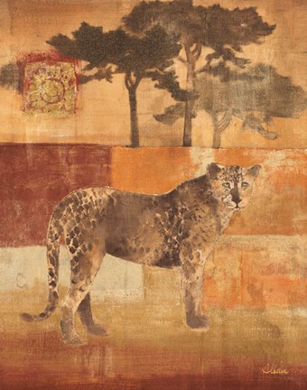 Framed Animals on Safari III Print